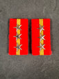 Photo 1 of WW2 Imperial Japanese Army Sergeant Major Rank Collar Badges - collectible militaria item