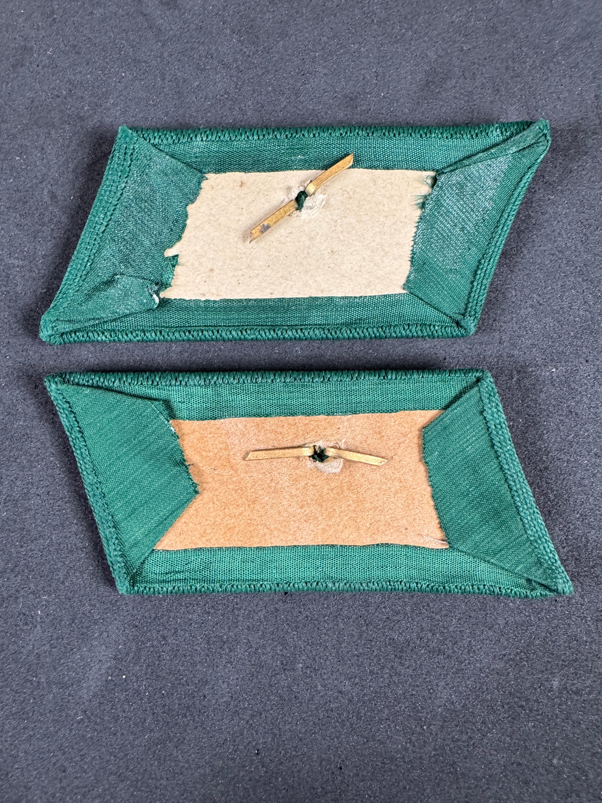 Photo 2 of WW2 German Customs Official Uniform Collar Badges ZollAssistent - collectible militaria item