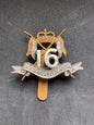 Photo 1 of After WW2 British Army 16th/5th Lancers Warrant Officer's Cap Badge - collectible militaria item