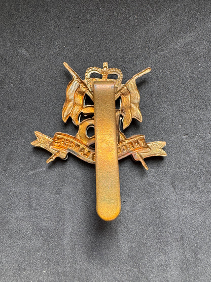 Photo 2 of After WW2 British Army 16th/5th Lancers Warrant Officer's Cap Badge - collectible militaria item