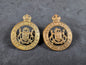 Photo 1 of WW1 South African Army Instructional Corps Uniform Collar Badges - collectible militaria item