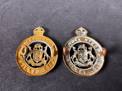 Photo 2 of WW1 South African Army Instructional Corps Uniform Collar Badges - collectible militaria item