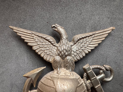 Photo 2 of Rare Original United States Marine Corps USMC Shako Helmet Plate Badge - collectible militaria item