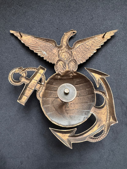 Photo 4 of Rare Original United States Marine Corps USMC Shako Helmet Plate Badge - collectible militaria item