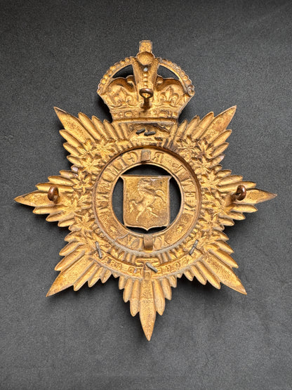 Photo 4 of WW1 Canadian Army 24th (XXIV) Kent Regiment Officer's Helmet Plate - collectible militaria item