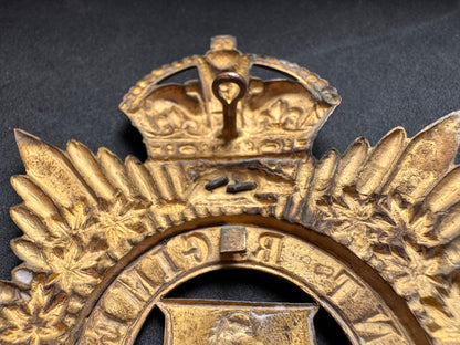Photo 6 of WW1 Canadian Army 24th (XXIV) Kent Regiment Officer's Helmet Plate - collectible militaria item