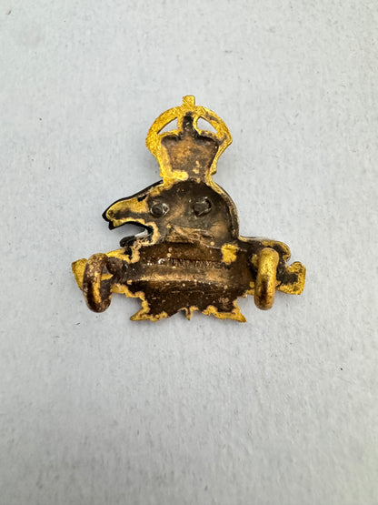 WW1 Canadian Army Pay Corps (CAPC) Officer's Uniform Collar Badge