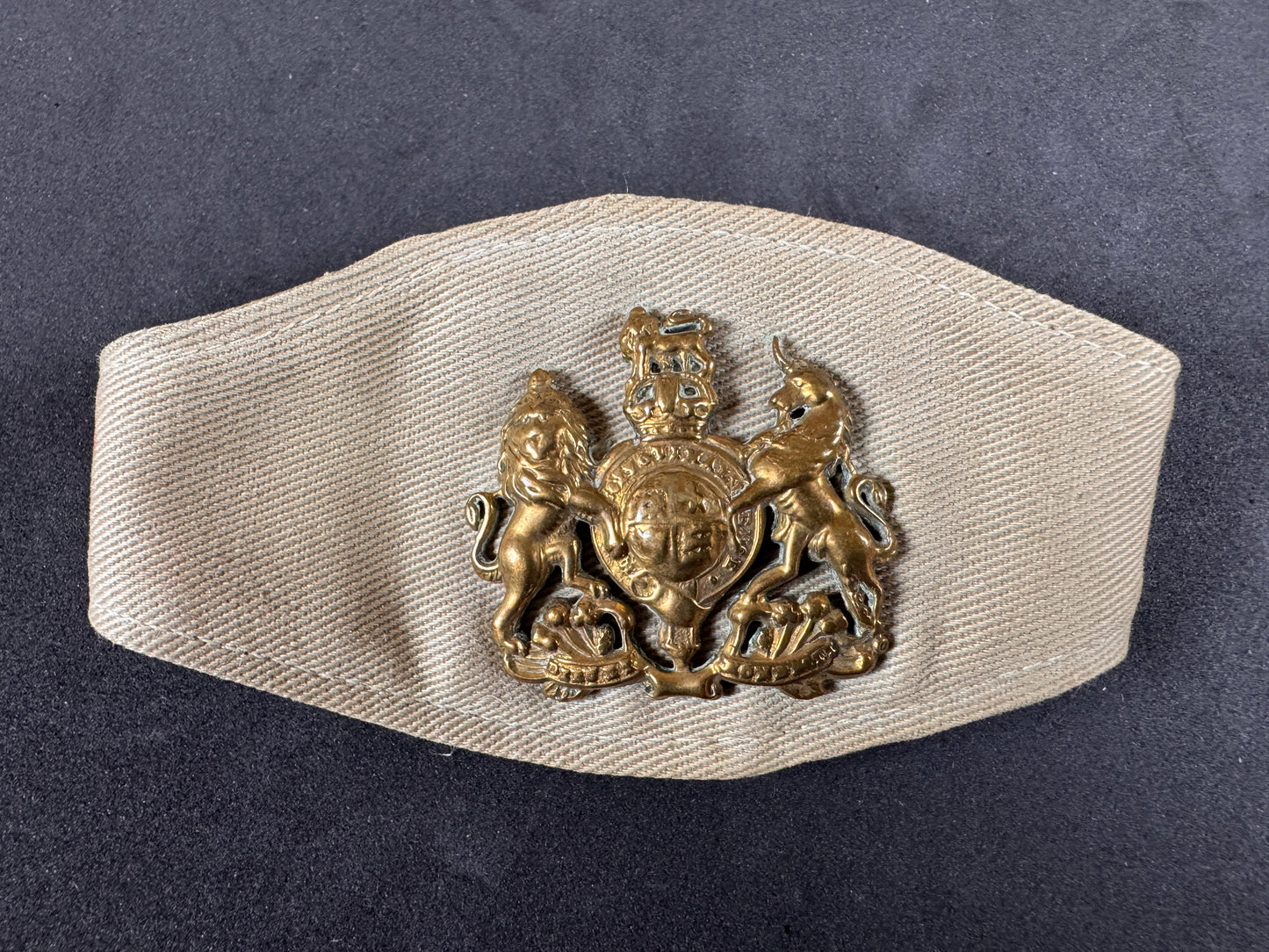Photo 2 of WW2 British Army Warrant Officer's Tropical Wrist Worn Rank Badge - collectible militaria item