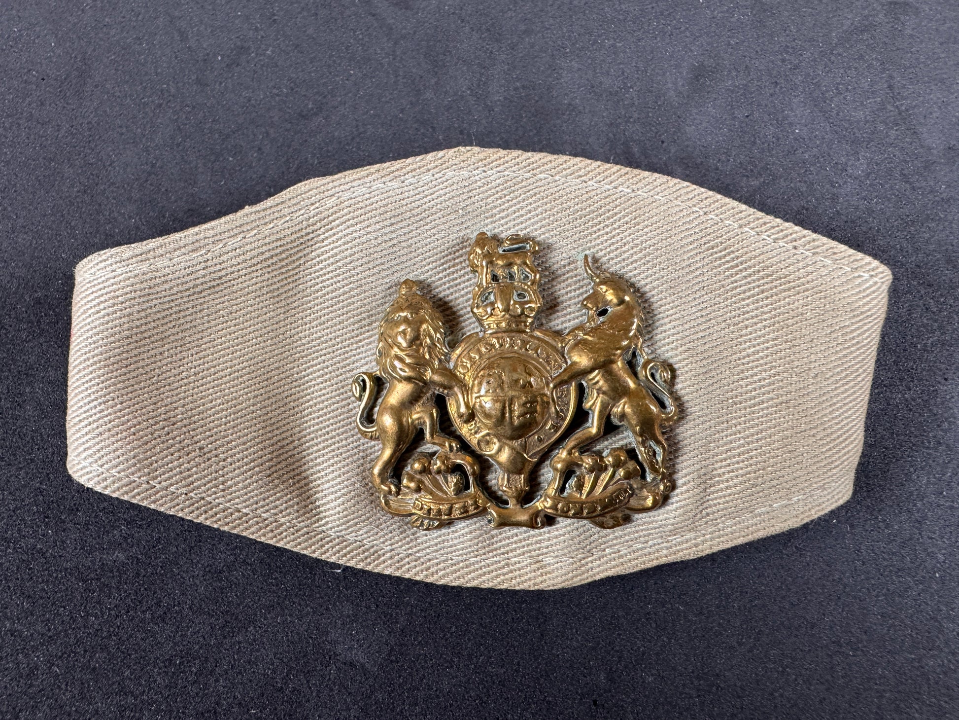 Photo 2 of WW2 British Army Warrant Officer's Tropical Wrist Worn Rank Badge - collectible militaria item