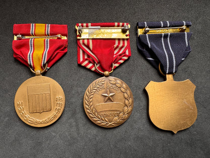 Photo 2 of Group of three original U.S. military medals - collectible militaria item