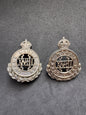 Photo 1 of WW1 British Army 18th Hussars (Queen Mary's Own) Uniform Collar Badges - collectible militaria item