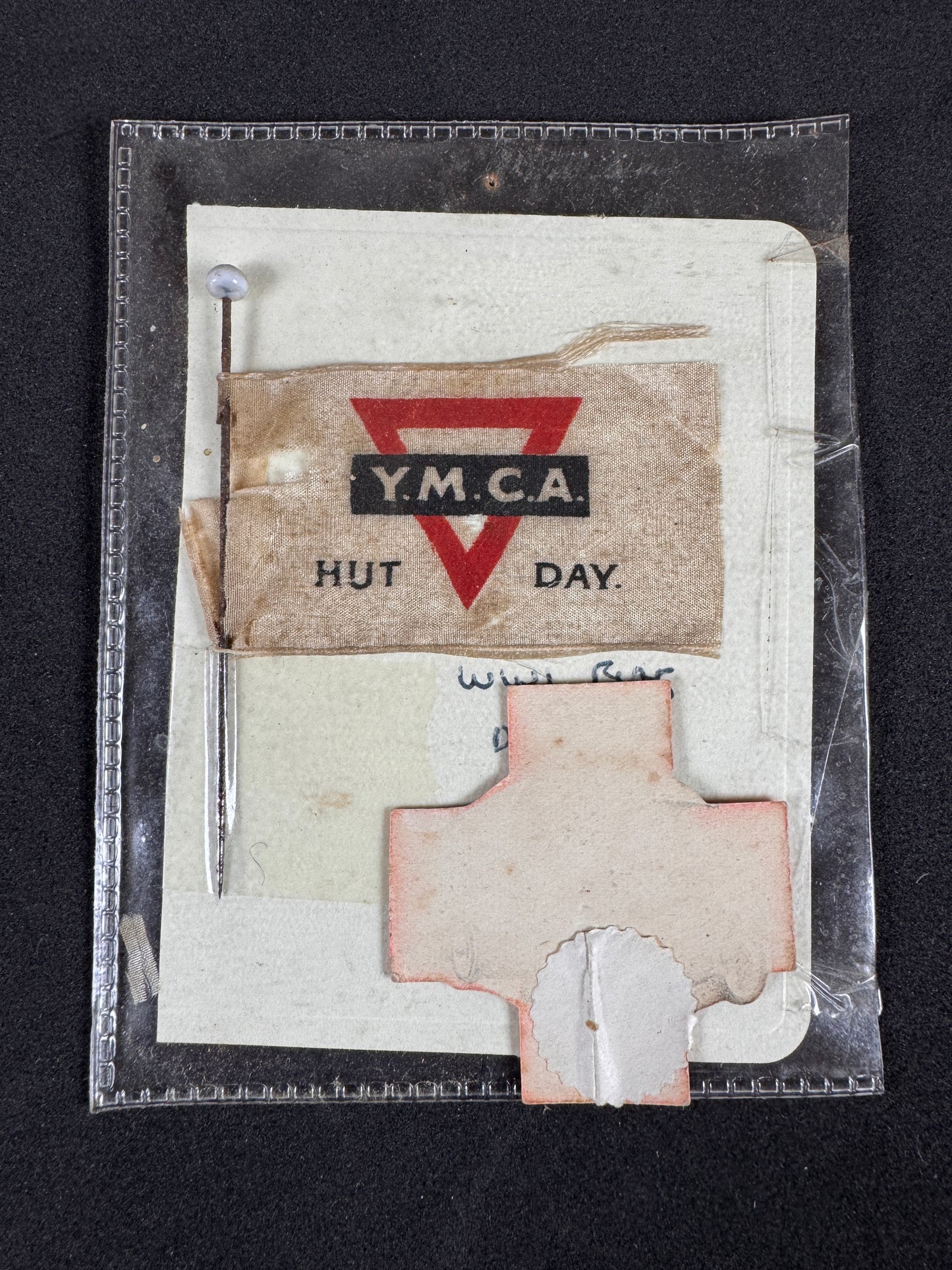Photo 2 of WW1 British Red Cross & YMCA Hut Day Event Pin Badges - collectible militaria item