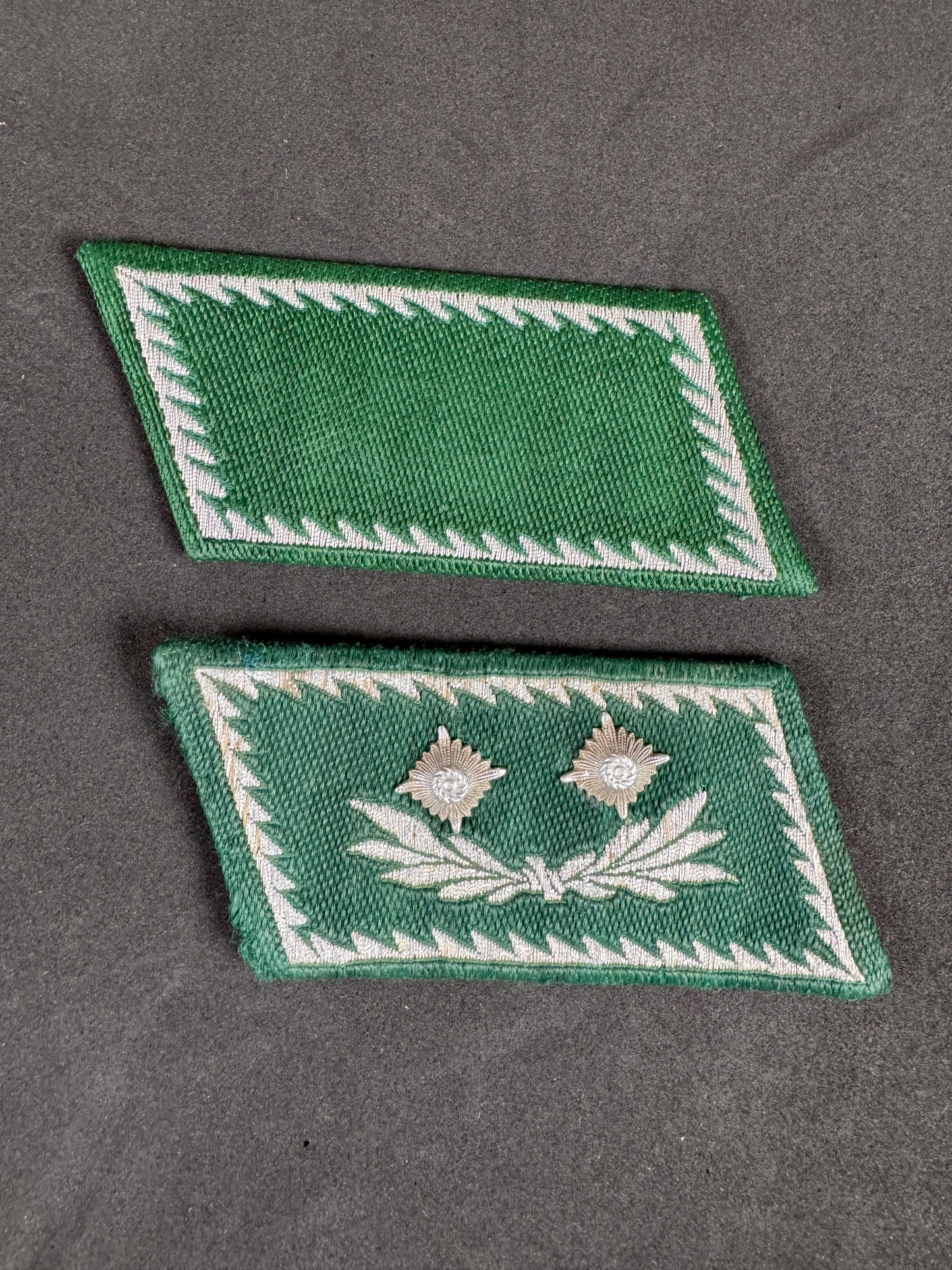Photo 1 of WW2 German Customs Official Uniform Collar Badges ZollSekretar, Zollwarter - collectible militaria item