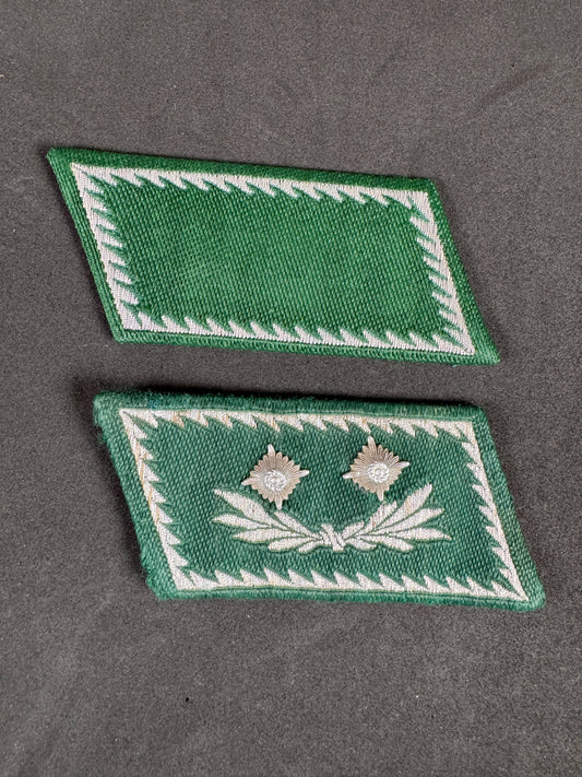 Photo 1 of WW2 German Customs Official Uniform Collar Badges ZollSekretar, Zollwarter - collectible militaria item