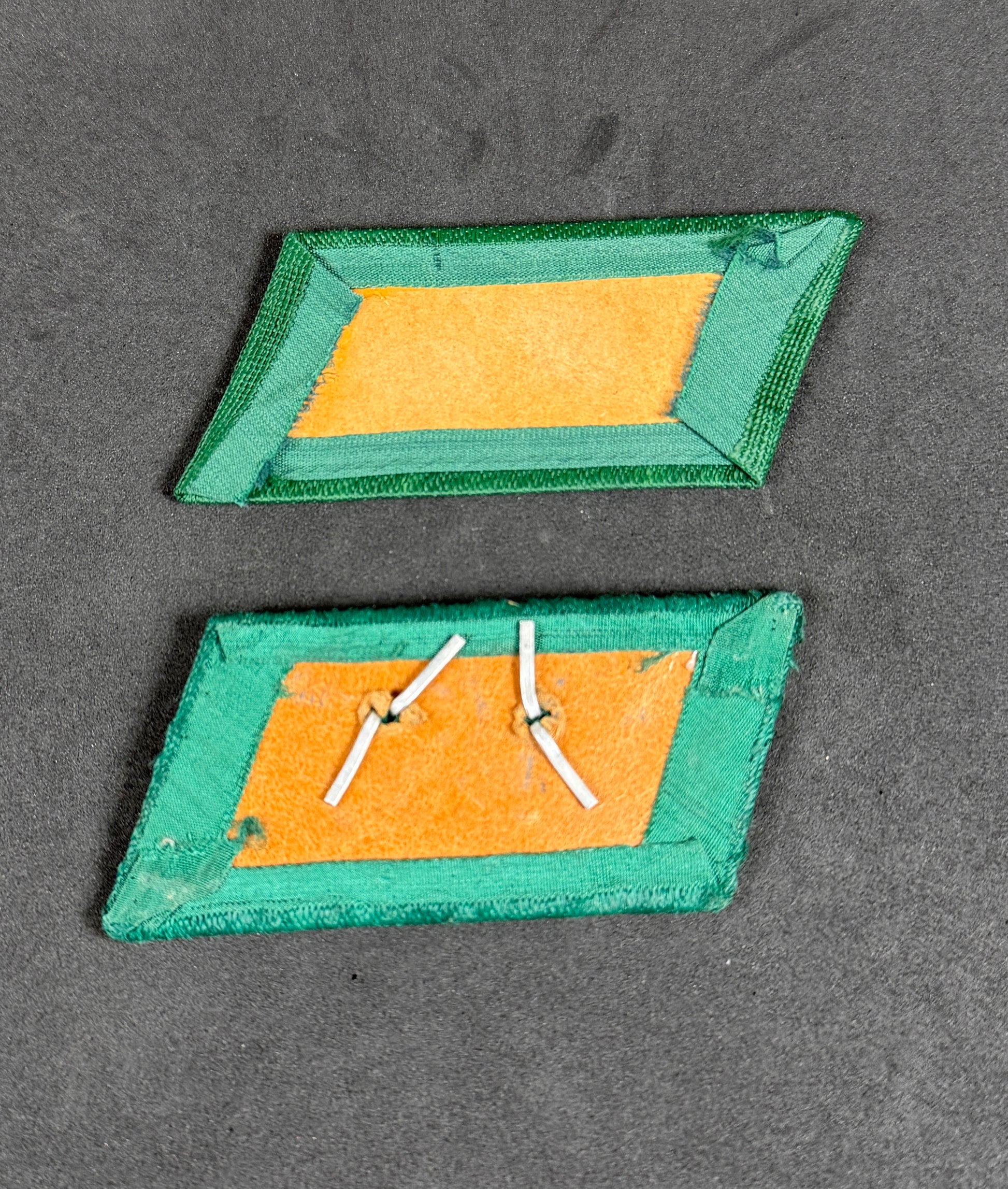 Photo 2 of WW2 German Customs Official Uniform Collar Badges ZollSekretar, Zollwarter - collectible militaria item