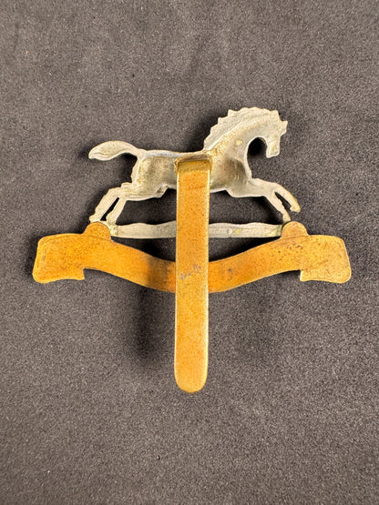 Photo 2 of WW2 British Army 3rd King's Own Hussars Cap Badge - collectible militaria item