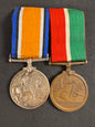 Photo 1 of WW1 British War Medal & Mercantile Marine Medal (Merchant Navy) - collectible militaria item