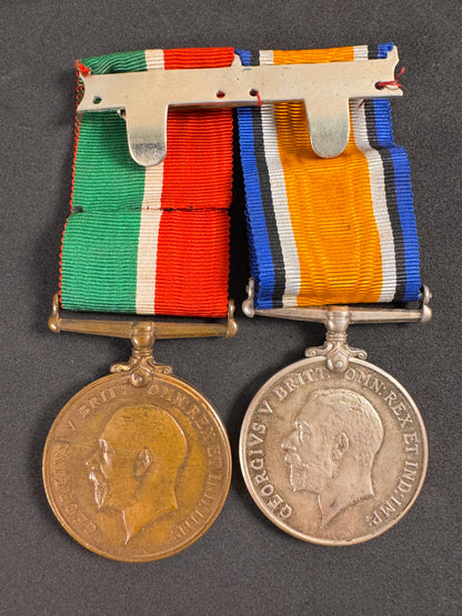 Photo 3 of WW1 British War Medal & Mercantile Marine Medal (Merchant Navy) - collectible militaria item