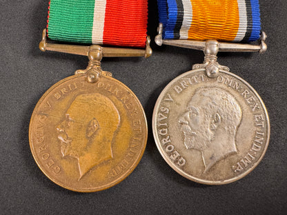 Photo 4 of WW1 British War Medal & Mercantile Marine Medal (Merchant Navy) - collectible militaria item