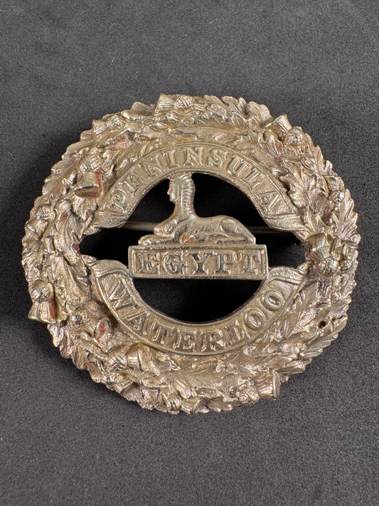 Photo 1 of Victorian British Army Queen's Own Cameron Highlanders Plaid Brooch - collectible militaria item