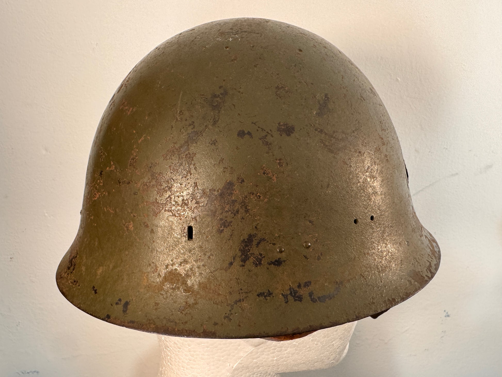 Photo 3 of WWII Thai M30/32 Combat Helmet with Crest - Rare Siamese Issue - collectible militaria item