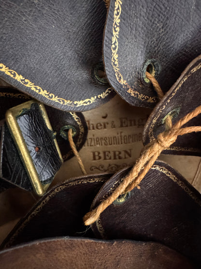 Photo 10 of Antique Swiss Army Officer's Kepi Hat - Fischer & Engel, Bern - collectible militaria item