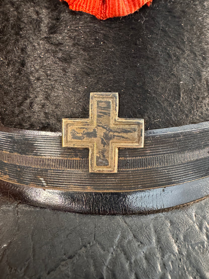 Photo 2 of Antique Swiss Army Officer's Kepi Hat - Fischer & Engel, Bern - collectible militaria item