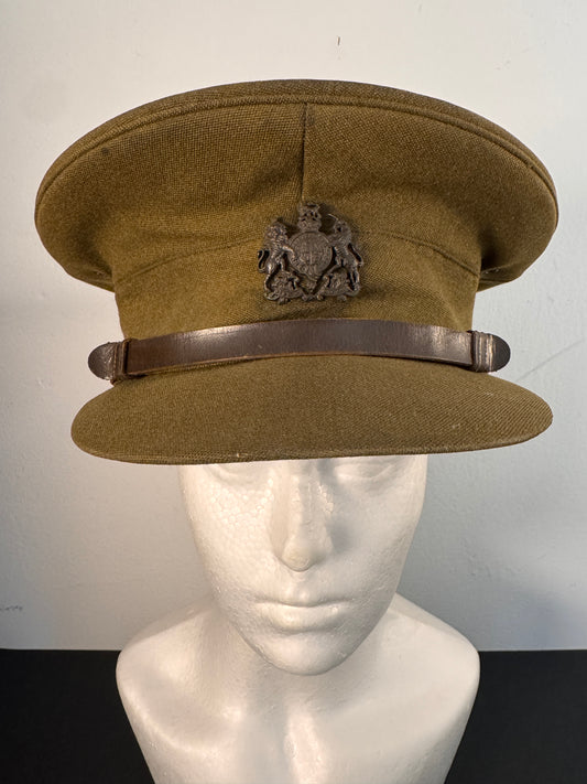 Photo 1 of WWI British Army Officer’s Service Dress Cap - Tress & Co., London - collectible militaria item