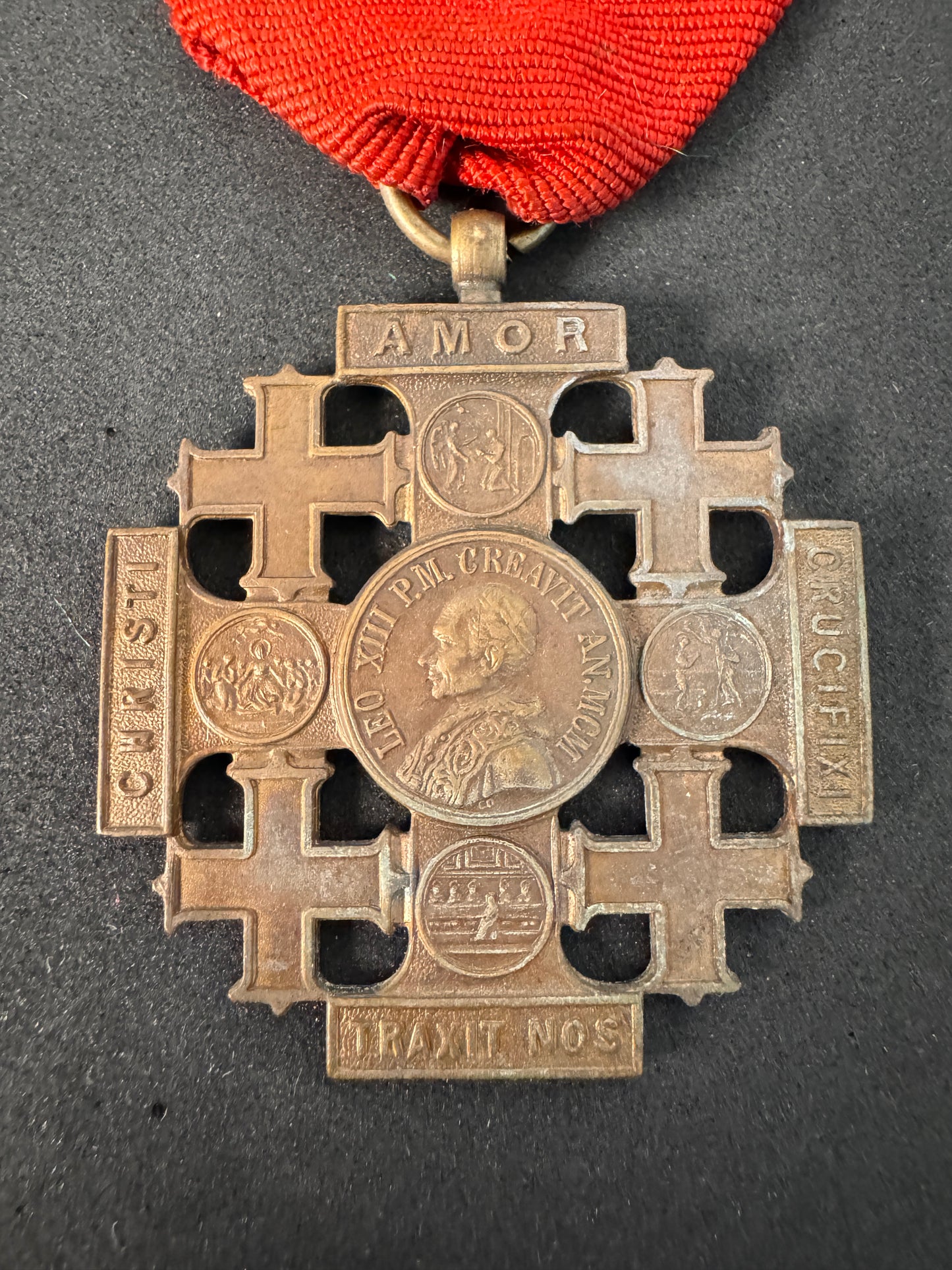Photo 2 of Vatican Papal Jerusalem Pilgrimage Cross - Pope Leo XIII - collectible militaria item