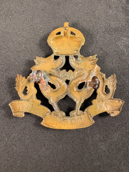 Photo 2 of WW2 British Hong Kong Volunteer Defence Corps Officer's Cap Badge - collectible militaria item