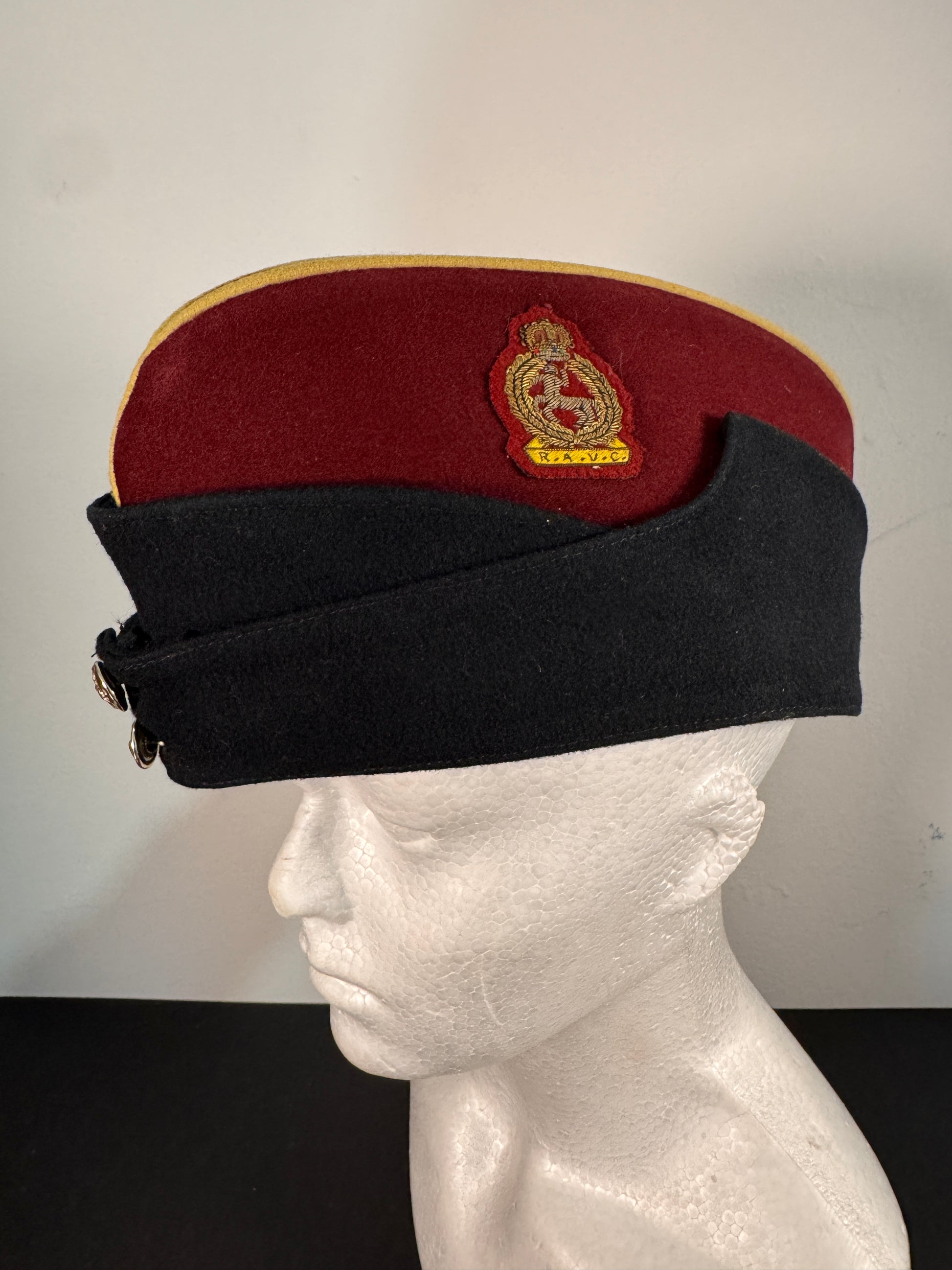 Photo 1 of After WW2 Royal Army Veterinary Corps (RAVC) Officer's Side Cap - collectible militaria item