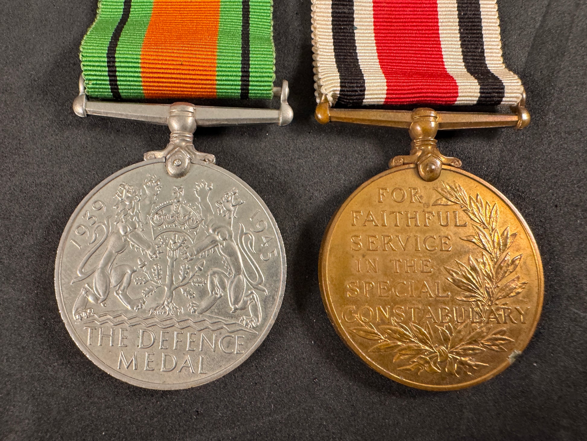 Photo 3 of WW2 British Defence Medal & Special Constabulary Faithful Service Medal - collectible militaria item