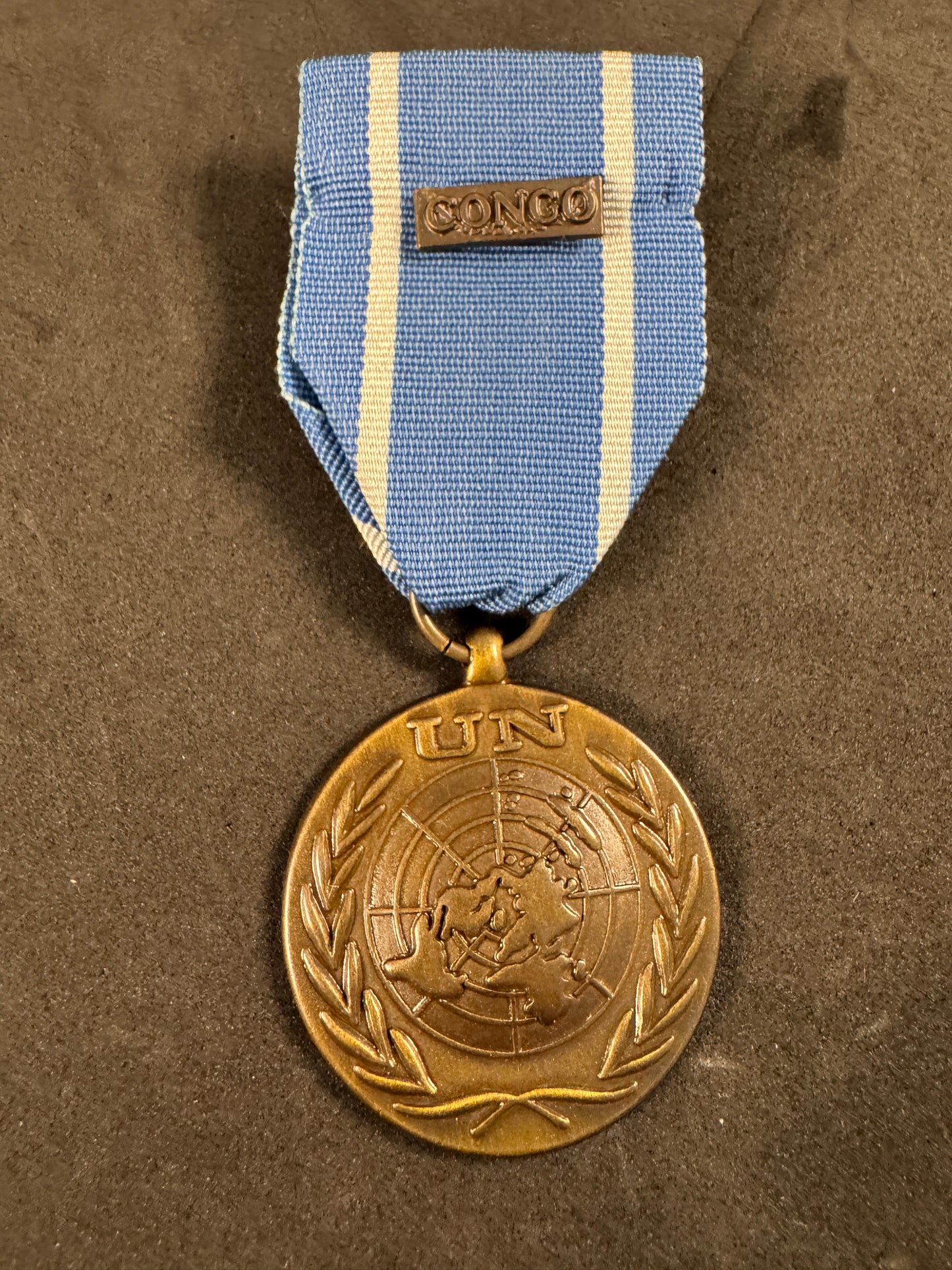 Photo 1 of United Nations ONUC CONGO Medal Irish Issue - collectible militaria item