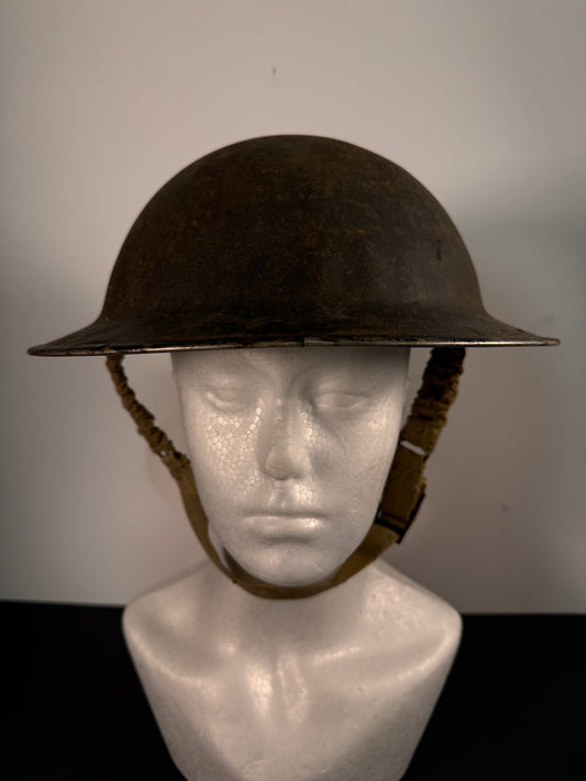 Photo 1 of WW2 British Mark 2 Brodie Combat Helmet - 1940 Dated - collectible militaria item
