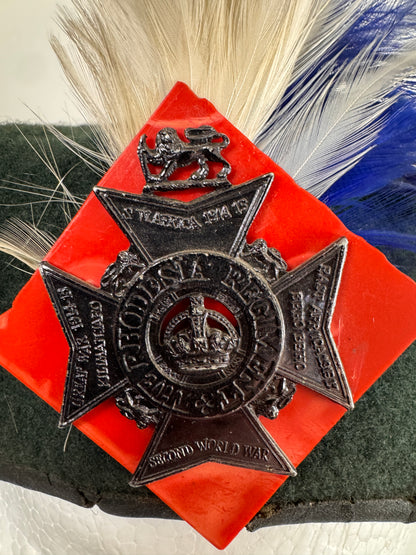 Photo 3 of After WW2 Rhodesia Regiment Green Beret - collectible militaria item