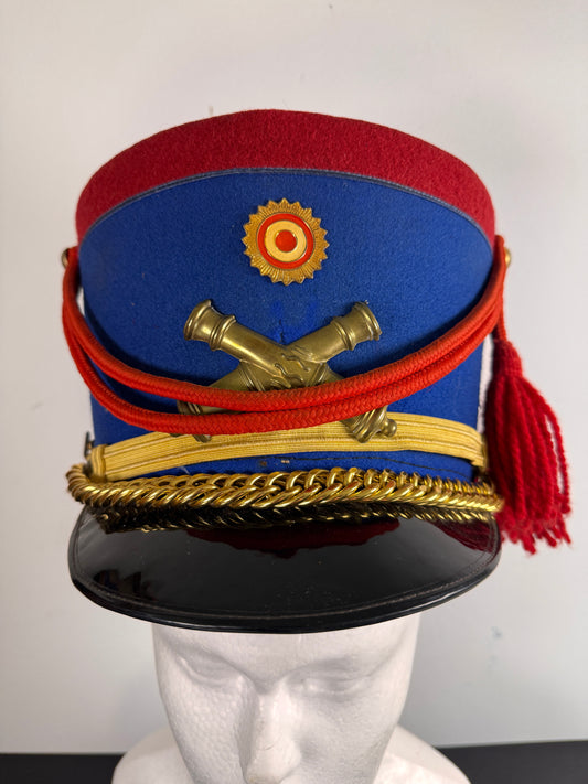 Photo 1 of Peruvian Ceremonial Artillery Officer’s Shako - Size 56, Confecciones Rivera (Argentina) - collectible milita