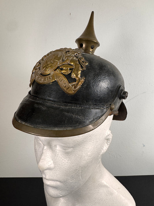 Photo 1 of WW1 German Bavarian Army Pickelhaube 2nd Infantry Regiment - collectible militaria item