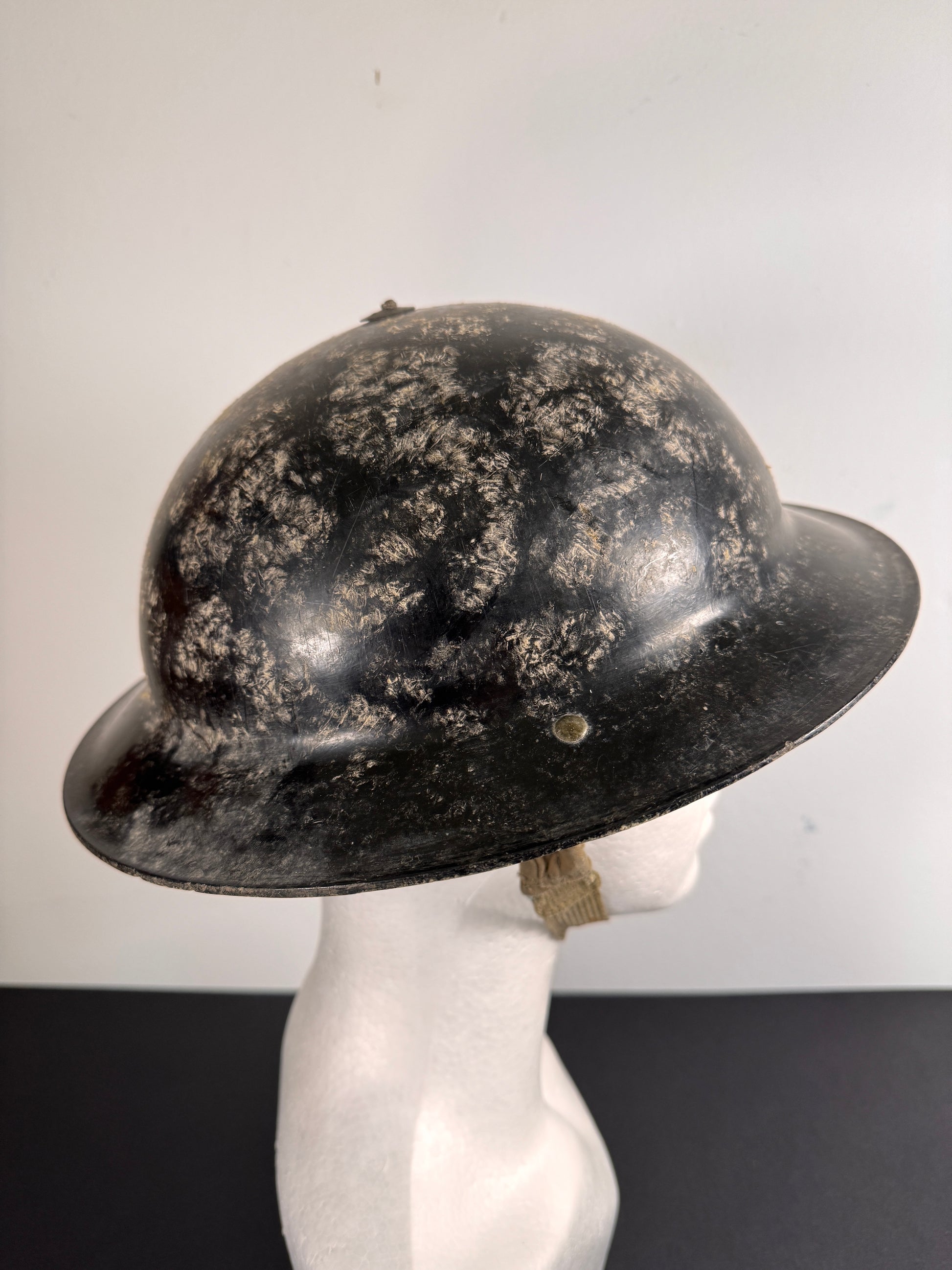Photo 5 of WW2 British Civil Defence Bakelite Helmet - Home Guard / ARP, Textured Finish - collectible militaria item