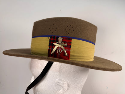 Photo 3 of WW2 British Army 4th Gurkha Rifles Slouch Hat Bush Cap - collectible militaria item