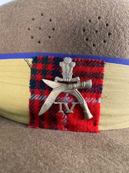 Photo 4 of WW2 British Army 4th Gurkha Rifles Slouch Hat Bush Cap - collectible militaria item