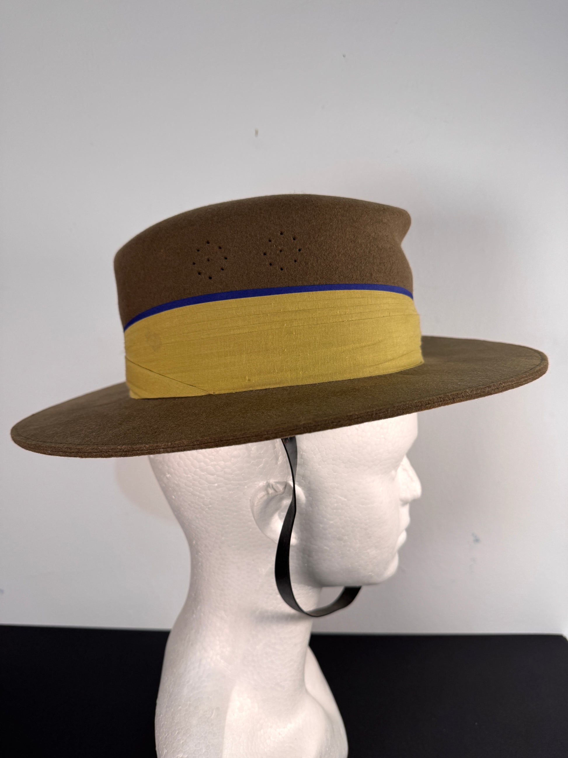 Photo 6 of WW2 British Army 4th Gurkha Rifles Slouch Hat Bush Cap - collectible militaria item