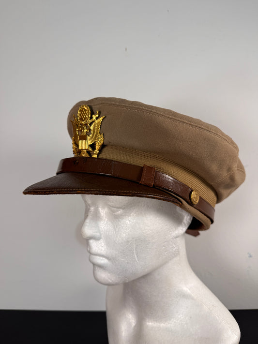 Photo 1 of Original WWII United States Army Air Force (USAAF) Pilot Officer's Crush Cap - collectible militaria item