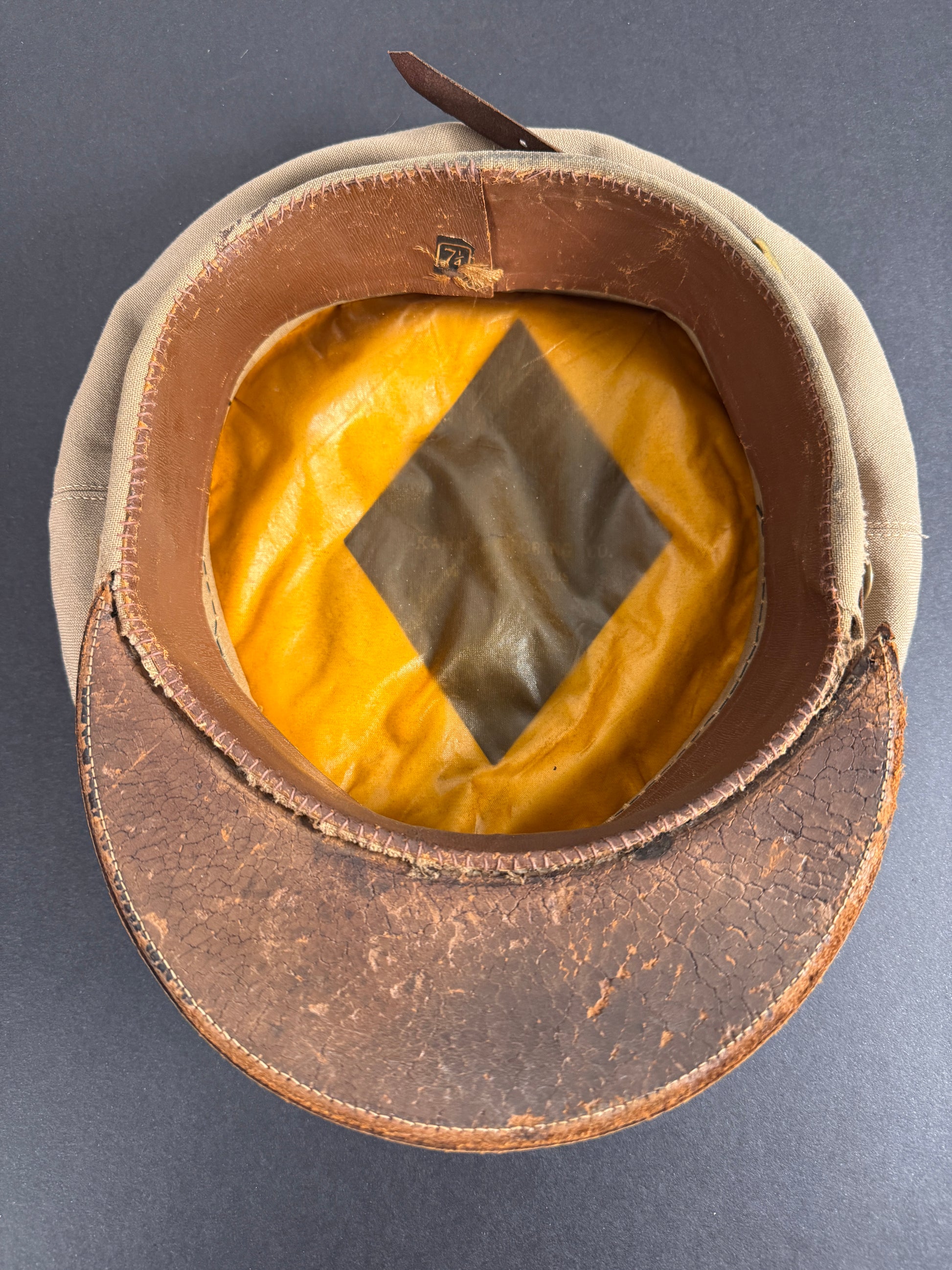 Photo 10 of Original WWII United States Army Air Force (USAAF) Pilot Officer's Crush Cap - collectible militaria item