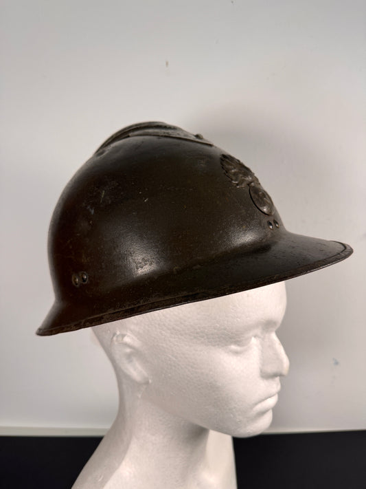 Photo 1 of WW2 French Army Infantry M1926 Adrian Combat Helmet - collectible militaria item