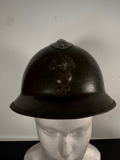 Photo 2 of WW2 French Army Infantry M1926 Adrian Combat Helmet - collectible militaria item