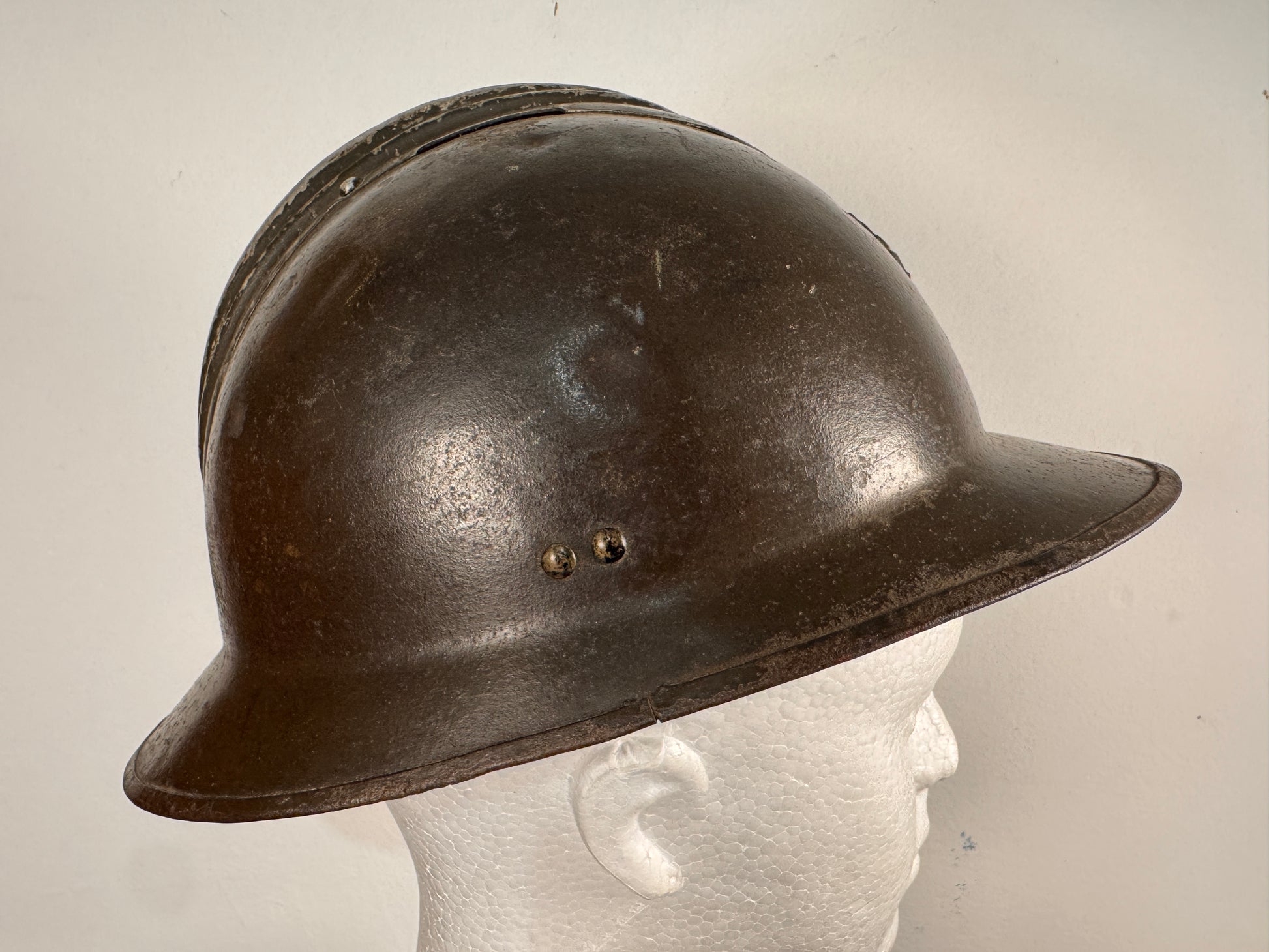 Photo 6 of WW2 French Army Infantry M1926 Adrian Combat Helmet - collectible militaria item