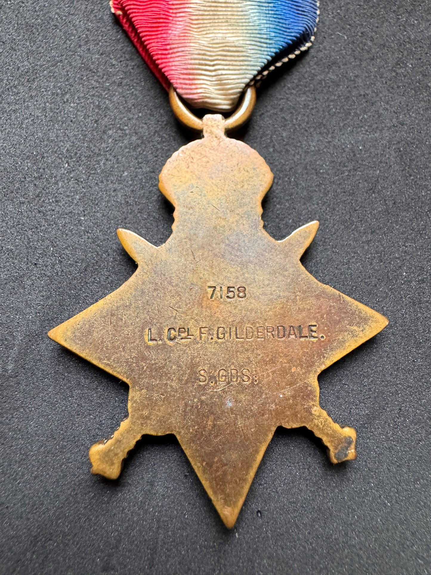 Photo 3 of WW1 British Army BEF 1914 Mons Star - Scots Guards - collectible militaria item