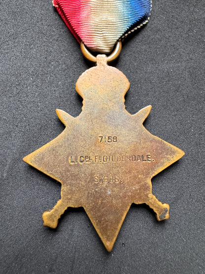 Photo 3 of WW1 British Army BEF 1914 Mons Star - Scots Guards - collectible militaria item