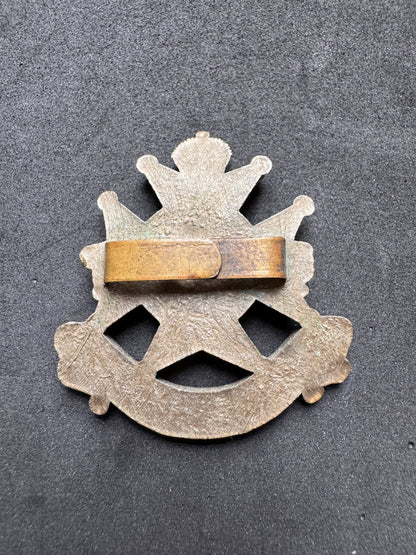 Photo 2 of WW2 British Army Notts & Derby Regiment War Economy Cap Badge - collectible militaria item