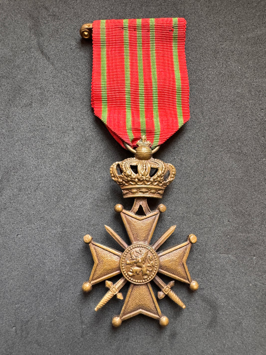 Photo 1 of WW1 Belgian Army Croix de Guerre (War Cross) 1914-1918 Medal - collectible militaria item